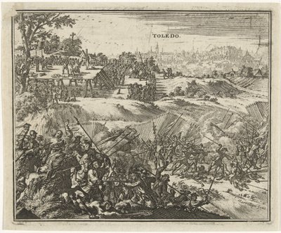 Battle of Toledo (Revolt of the Comuneros) by Jacobus Harrewijn