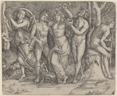 Bacchus and His Attendants by Jacopo Francia