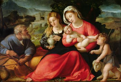The Holy Family by Jacopo Palma