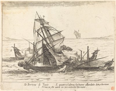 Boarding of the Bertone by Jacques Callot