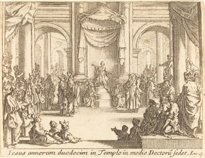 Christ Disputing with the Doctors by Jacques Callot