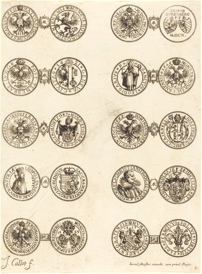 Coins [plate 3] by Jacques Callot