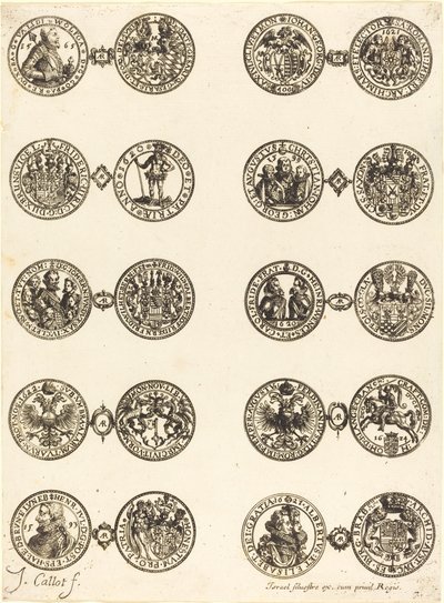 Coins [plate 7] by Jacques Callot