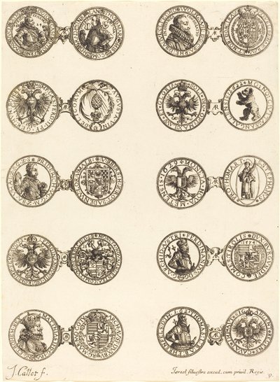 Coins [plate 9] by Jacques Callot