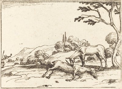 Doe Mourning her Foal by Jacques Callot