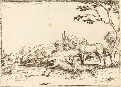 Doe Mourning her Foal by Jacques Callot