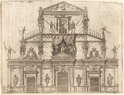 Facade of San Lorenzo, Florence by Jacques Callot