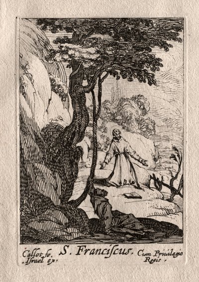 Les Penitents: St. François by Jacques Callot
