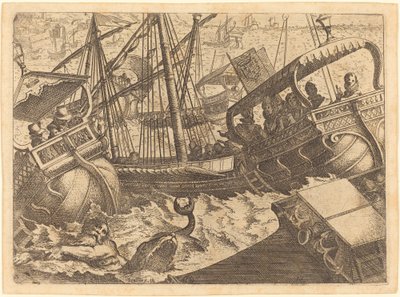 Storm off the Coast of Barcelona by Jacques Callot