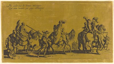 The Bohemians Marching: The Vanguard by Jacques Callot