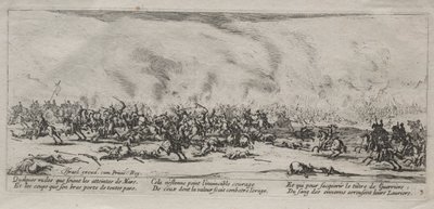 The Large Miseries of War: The Battle by Jacques Callot