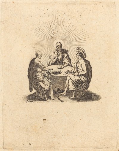 The Supper at Emmaus by Jacques Callot