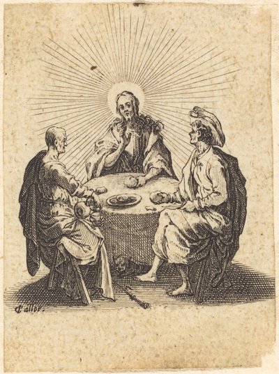 The Supper at Emmaus by Jacques Callot