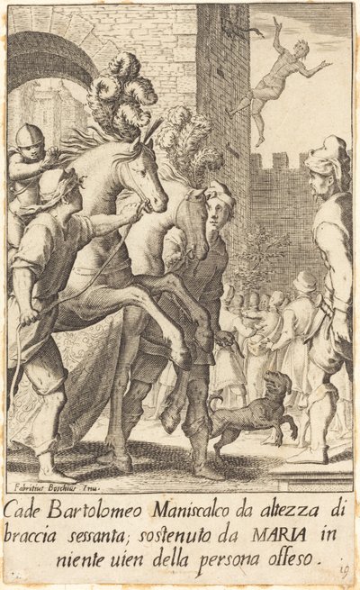 Bartolomeo, Farrier by Jacques Callot after Fabrizio Boschi