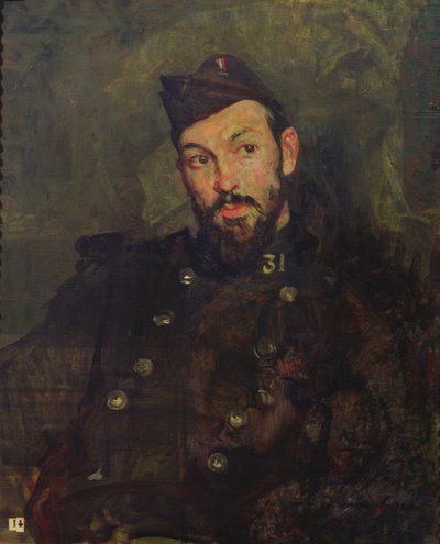 Felicien Cacan in Uniform by Jacques Emile Blanche