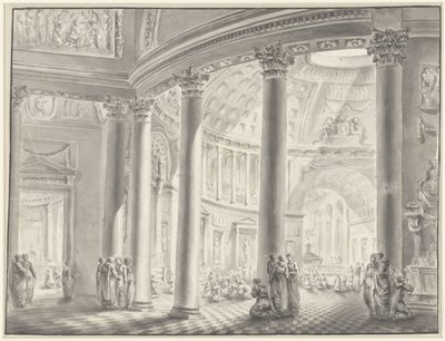 Interior of a Dome Church by Jacques François Blondel