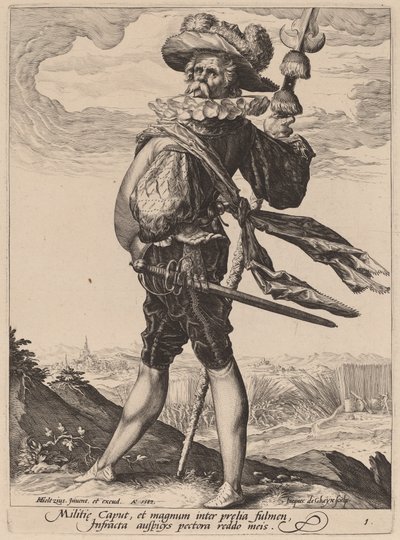 Colonel by Jacques de Gheyn II after Hendrik Goltzius