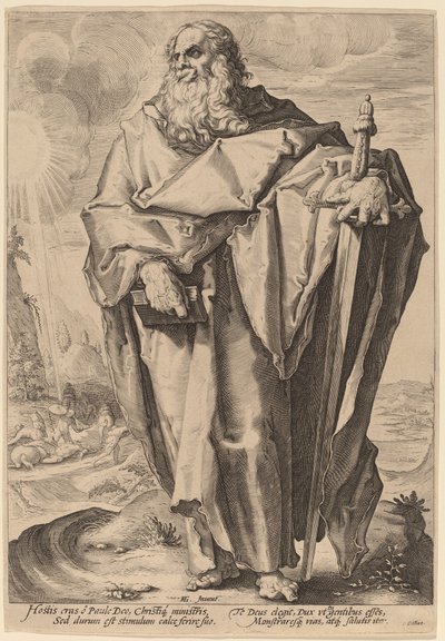 Saint Paul by Jacques de Gheyn II, after Hendrik Goltzius