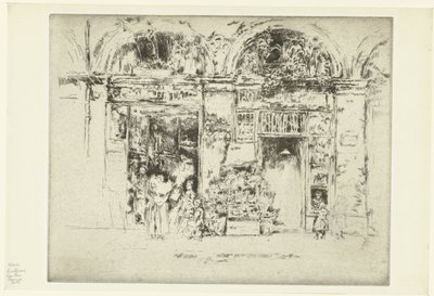 Flower Shop by James Abbott McNeill Whistler