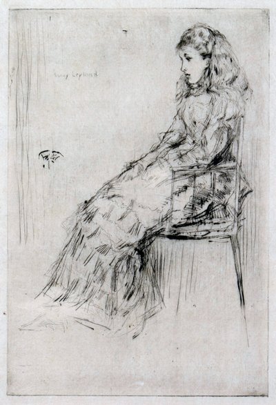 Fanny Leyland by James Abbott McNeill Whistler