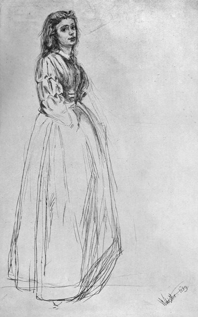 Fumette, Standing 1859-1904 by James Abbott McNeill Whistler