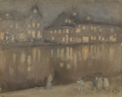 Grand Canal, Amsterdam, Nocturne by James Abbott McNeill Whistler