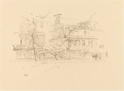 Lindsay Row, Chelsea by James Abbott McNeill Whistler