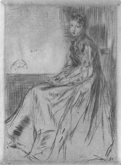 Maude, Seated, 1873, 1904 by James Abbott McNeill Whistler