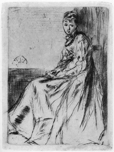 Maude, Seated, 19th century by James Abbott McNeill Whistler