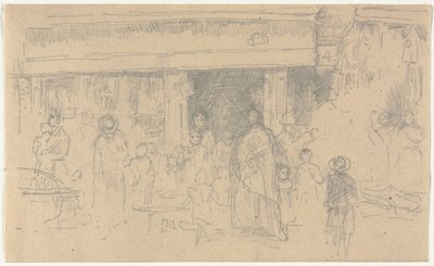 Shops at Chester by James Abbott McNeill Whistler