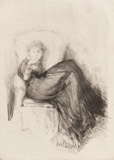 Study - Maude Seated by James Abbott McNeill Whistler
