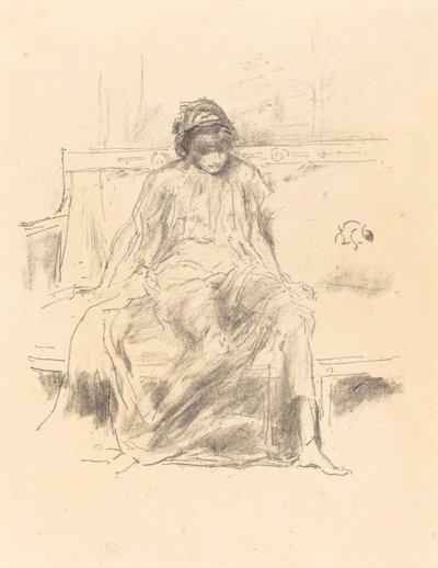 The Draped Figure, Seated by James Abbott McNeill Whistler