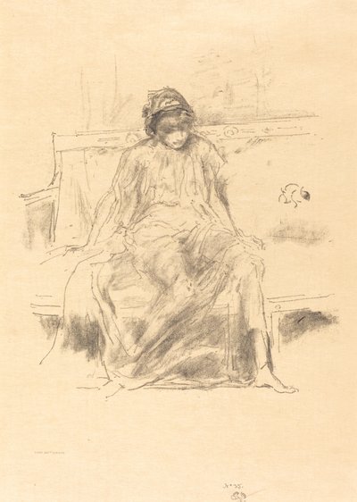 The Draped Figure, Seated by James Abbott McNeill Whistler