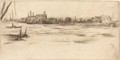 The Troubled Thames, c. 1875 by James Abbott McNeill Whistler