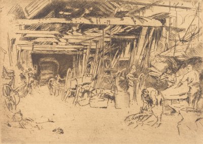 Wheelwright by James Abbott McNeill Whistler