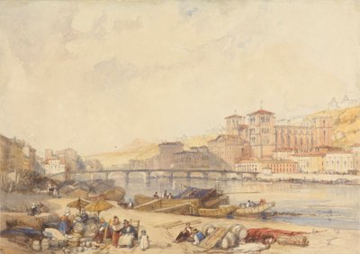 Lyons from Quayside on the Rhone by James Duffield Harding