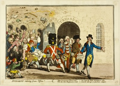 Integrity Retiring from Office by James Gillray