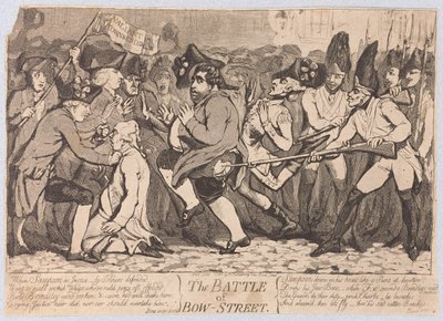 The Battle of Bow-Street by James Gillray