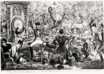 The Union Club, 1801 by James Gillray