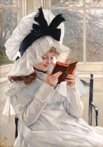 Reading a Book, 1872-73 by James Jacques Joseph Tissot