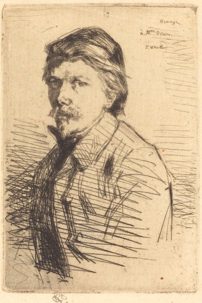 August Delatre by James Abbott McNeill Whistler