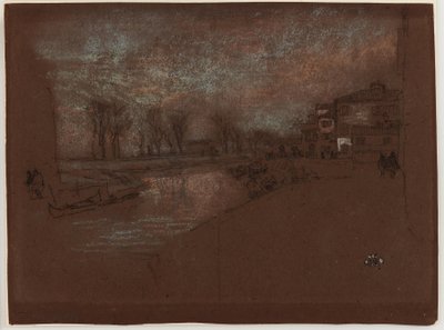 Campo Sta. Marta – Winter Evening by James Abbott McNeill Whistler