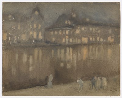 Grand Canal, Amsterdam; Nocturne by James Abbott McNeill Whistler