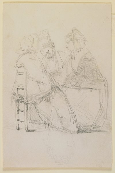 Group Conversing by James Abbott McNeill Whistler