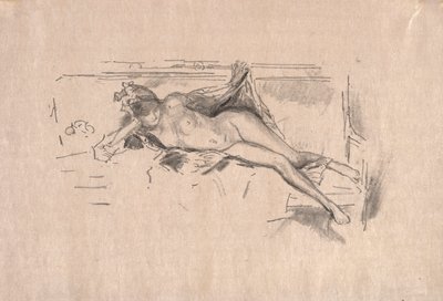 Nude Model Reclining by James McNeill Whistler