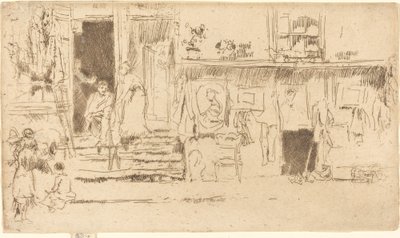 Old-Clothes Shop, No.II by James Abbott McNeill Whistler