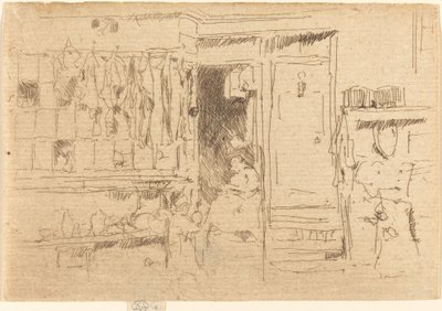 Old-Clothes Shop, No.I by James Abbott McNeill Whistler