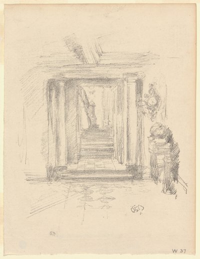 Staircase by James Abbott McNeill Whistler