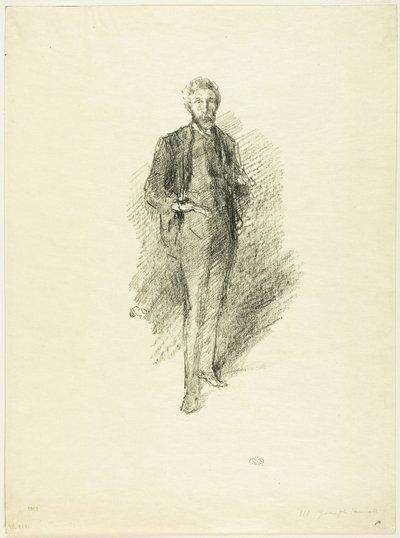 Study: Joseph Pennell by James Abbott McNeill Whistler