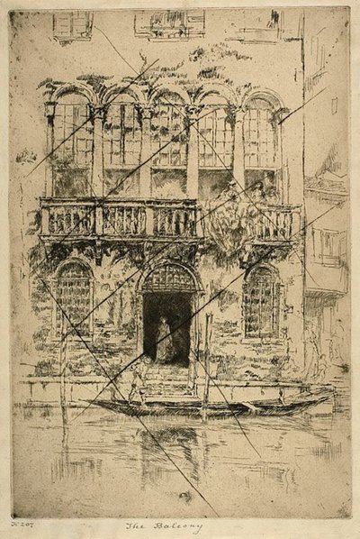The Balcony by James Abbott McNeill Whistler